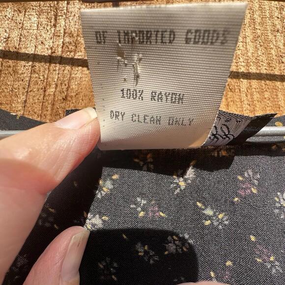 Vintage 90s  Cottage Floral Grunge Teacher Tie Back Dress Sz 2xl More Jazz - Picture 8 of 13